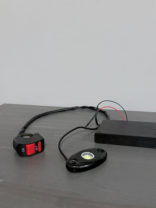 Battery-Powered LED Rock Light with On/Off Switch