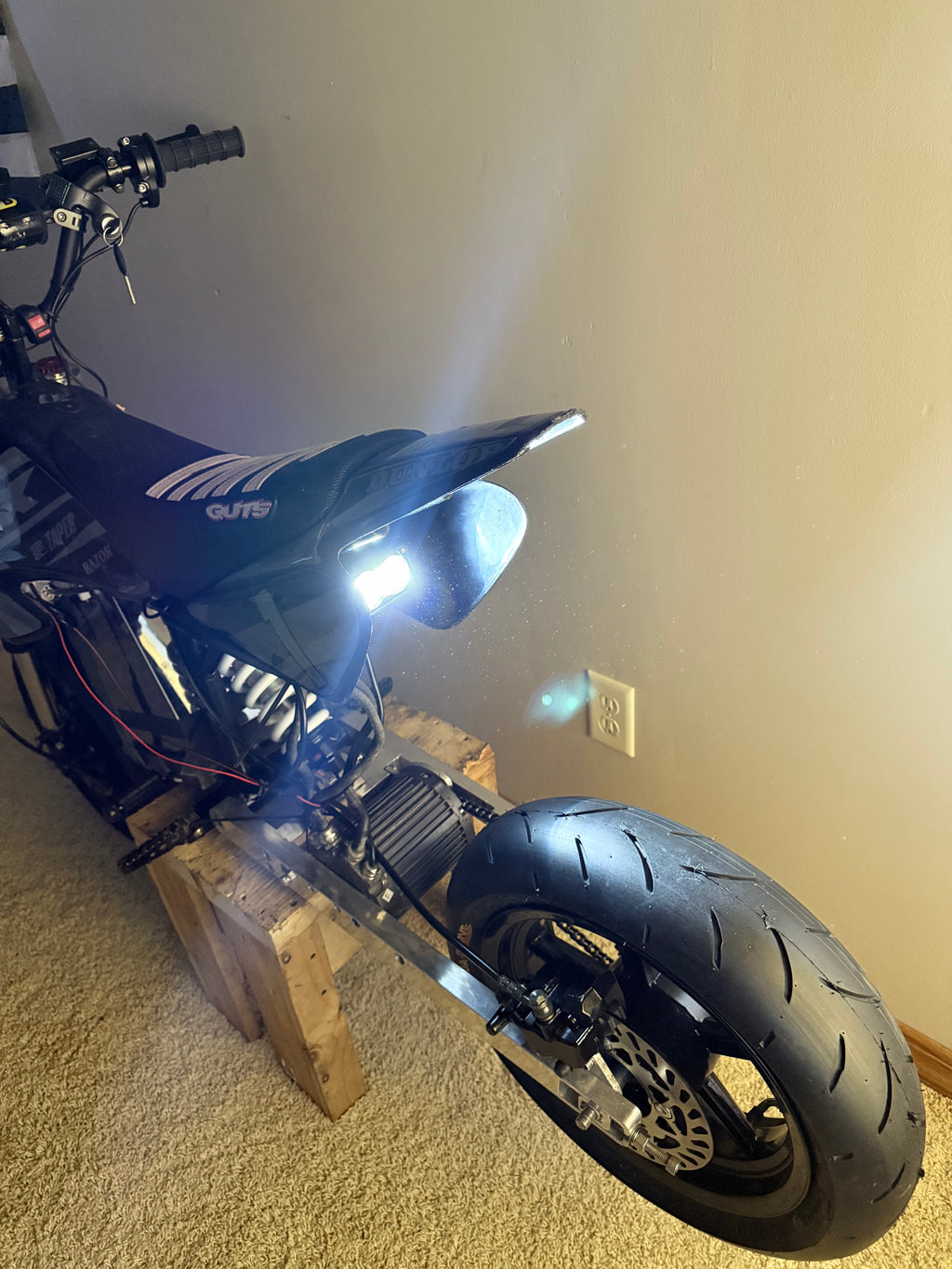 Universal Battery-Powered Baja Tail Light — No Wiring Required