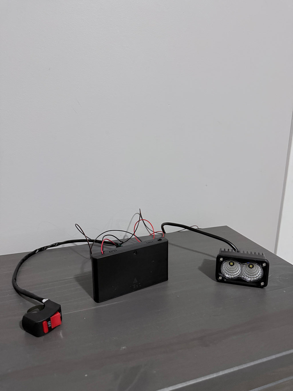 Universal Battery-Powered Baja Tail Light — No Wiring Required